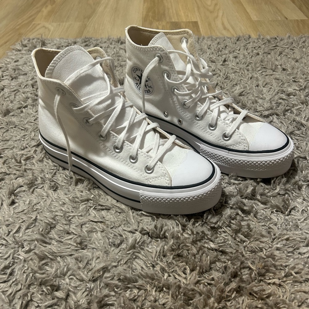 White High-Top Sneakers